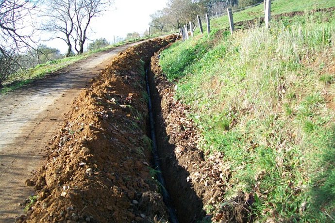 Una imagen de las obras