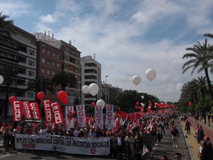 La Manifestación Del Primero De Mayo En Córdoba
