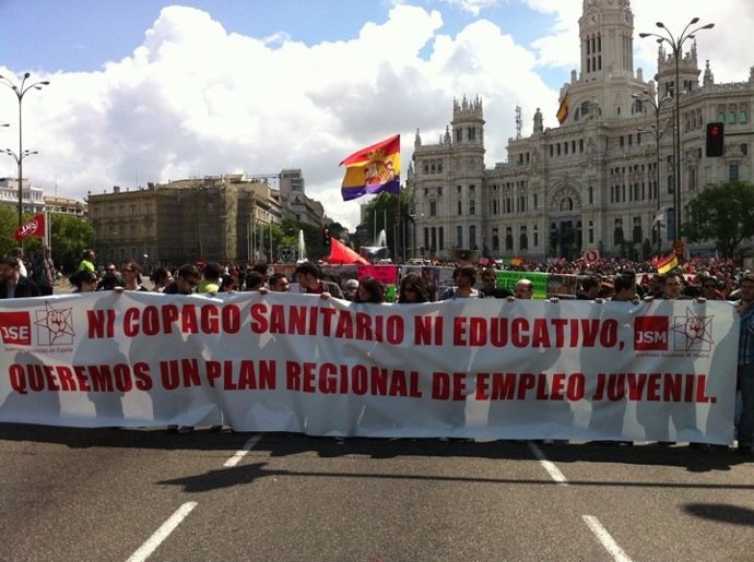 Manifestación Del 1 De Mayo En Madrid