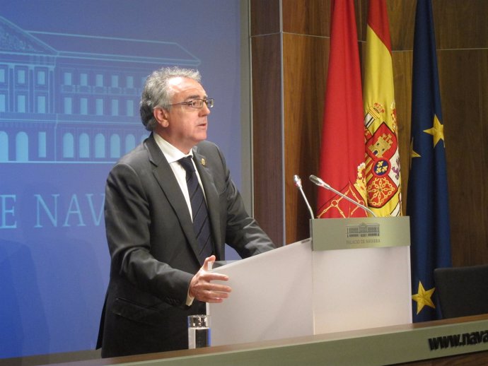 El Presidente Del Gobierno De Navarra, Miguel Sanz.