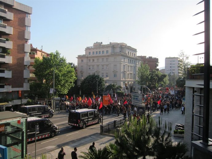 Mossos D'esquadra, Manifestación 1 De Mayo