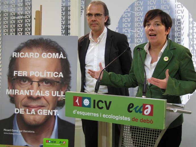 Laia Ortiz y Ricard Gomà (ICV)