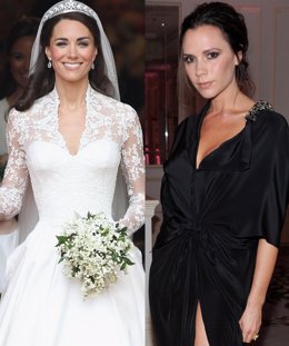 Montaje De La Princesa Catalina Y Victoria Beckham