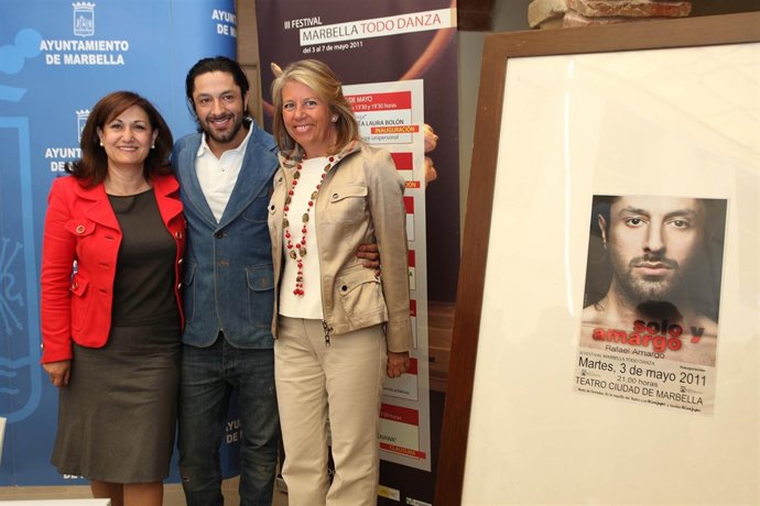 La Alcaldesa Ángeles Muñoz Con El Bailarín Rafael Amargo