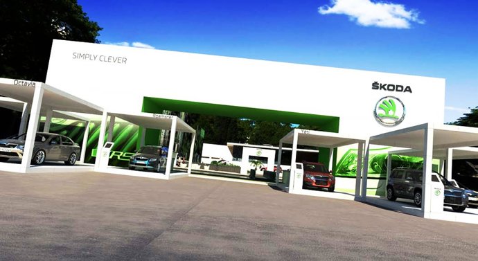 Stand de Skoda en el Salón de Barcelona 2011