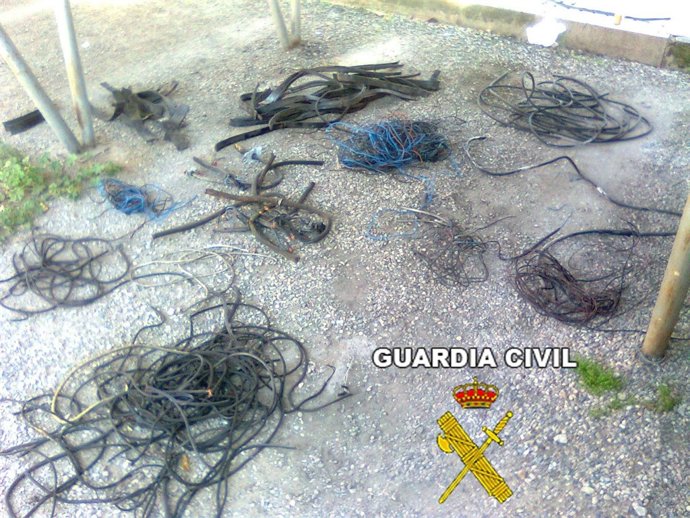 Cable Recuperado Por La Guardia Civil De Jaén