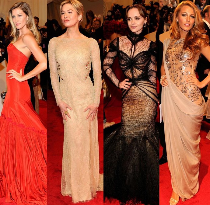 Montaje Celebrities En La MET Gala