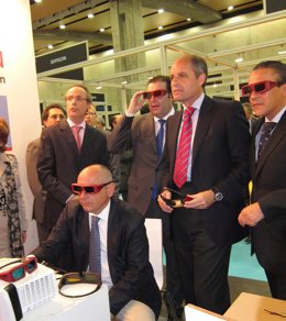 F. Camps En La Inauguración De Laboralia Junto Con G. Camps Y Román Ceballos.