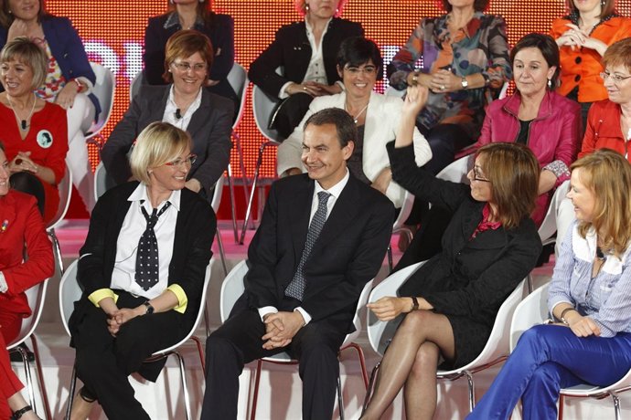 Eva Almunia Y José Luis Rodríguez Zapatero