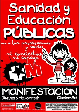 Manifestación Sanidad Y Educación Públicas