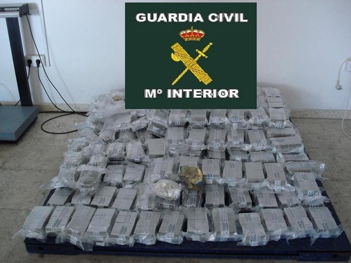 Hachís Incautado En Un Autobús En El Puerto De Málaga