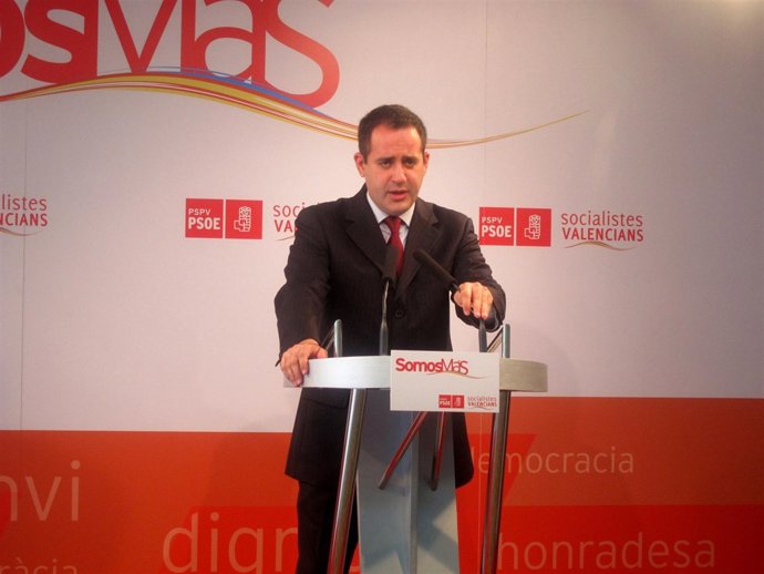 Jorge Alarte En Una Rueda De Prensa