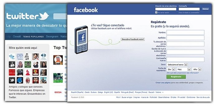 Twitter Y Facebook