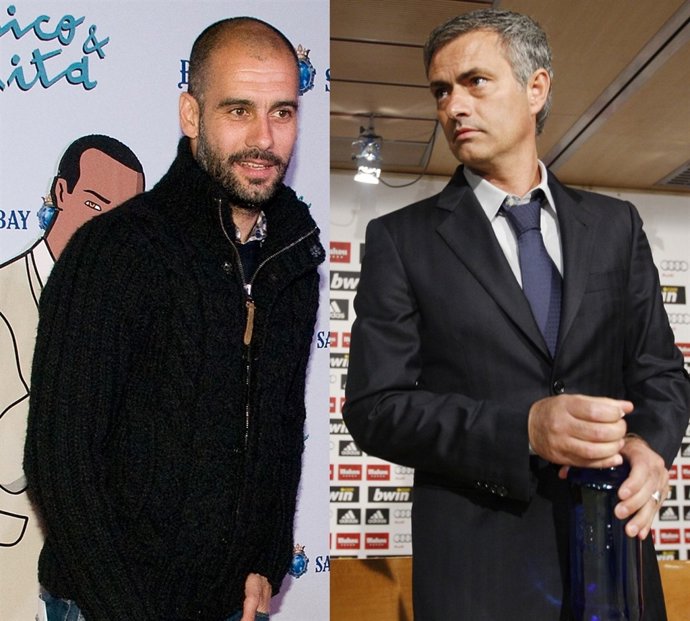 Montaje De Pep Guardiola Y José Mourinho 