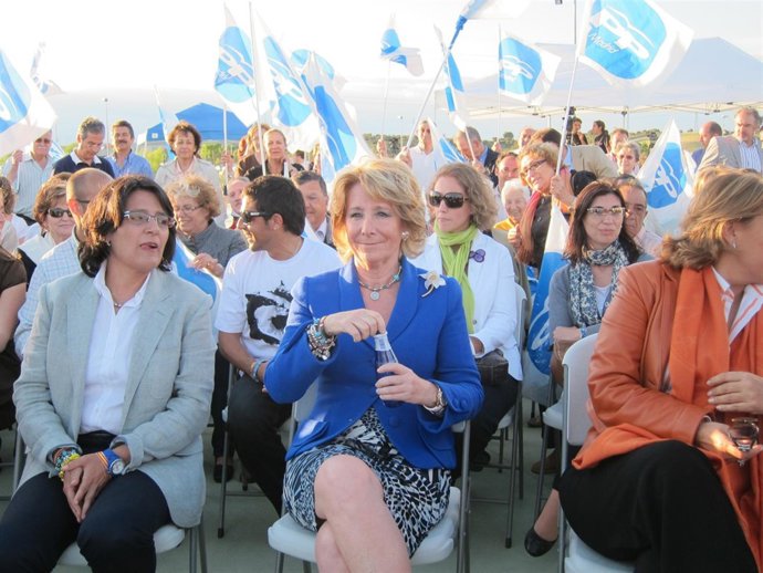 Esperanza Aguirre, Durante Un Acto En San Sebastián De Los Reyes