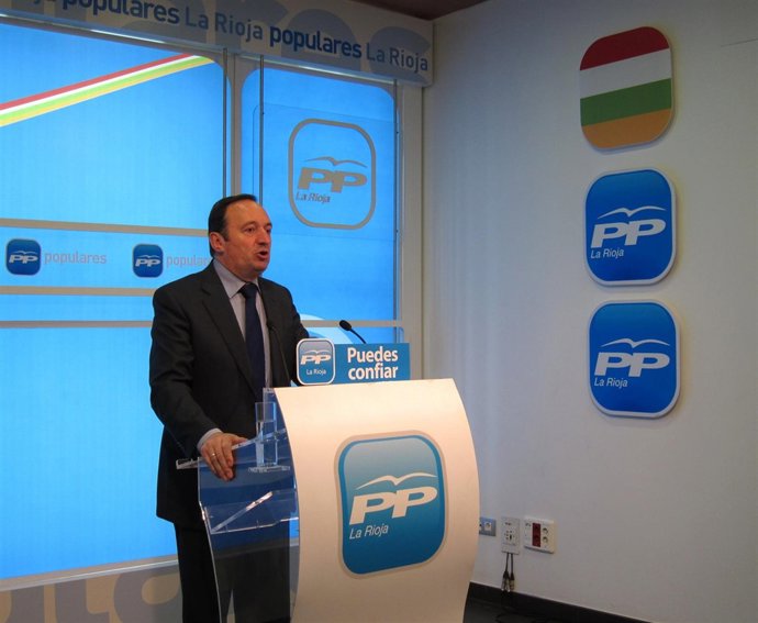 Pedro Sanz, Presidente Del PP De La Rioja