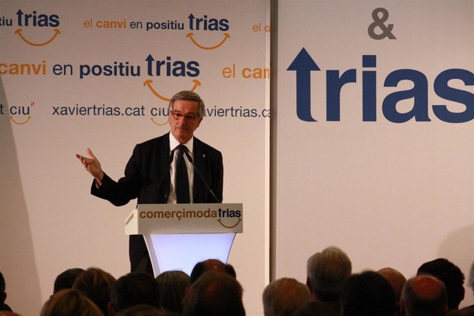 Xavier Trias (Ciu) En El Acto De Comerç, Mercats I Moda