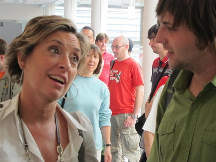 La Presidenta De CHA, Nieves Ibeas.