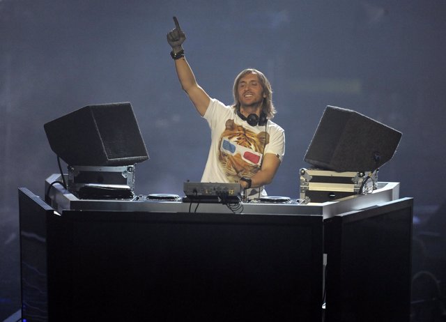 El Dj francés, David Guetta en el Activison E3 2010 celebrado en el Staples Cent