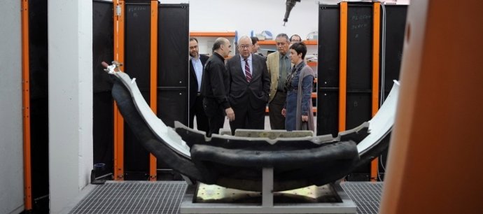 José Ángel Biel Visita Las Instalaciones Delm Technopark De Alcañiz (Teruel)