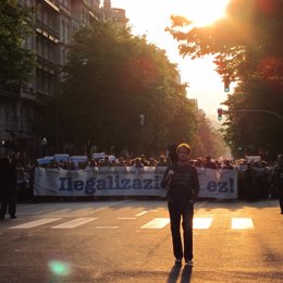 Manifestación De Bildu En Bilbao