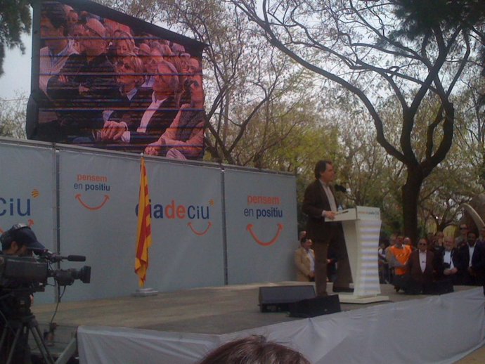 Artur Mas en el Parque de la Ciutadella
