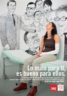 Cartel De La Campaña De Las Juventudes Socialistas