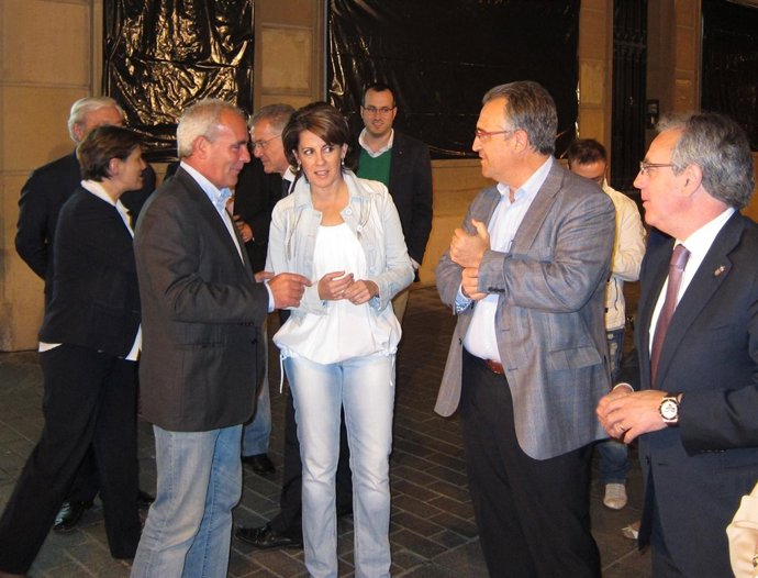 La Presidenta De UPN, Yolanda Barcina, En El Arranque De La Campaña Electora.
