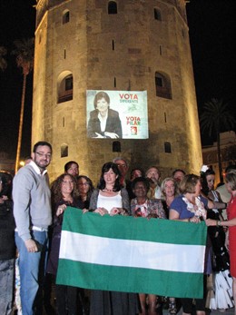 Pilar Arranca La Campaña En La Torre Del Oro.