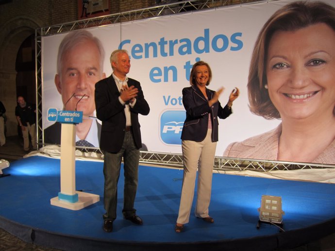 Inicio De La Campaña Del PP De Eloy Suárez Y Luisa Fernanda Rudi