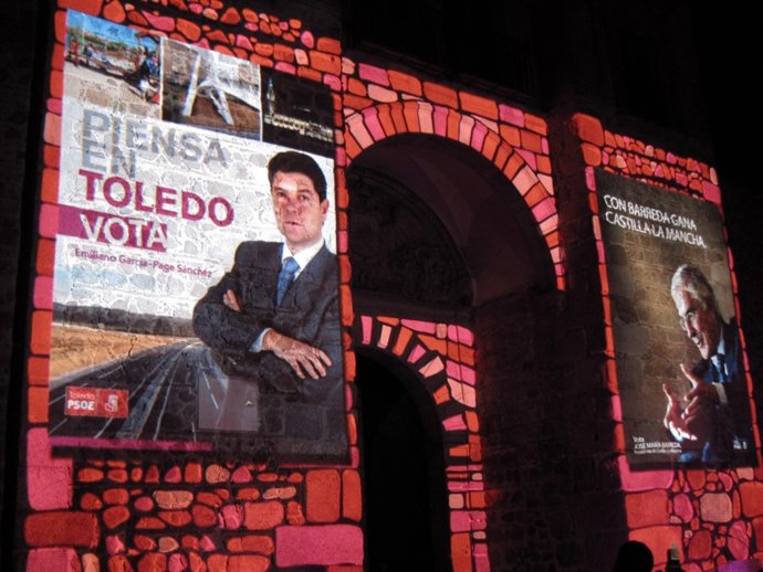 Inicio De Campaña Electoral Del PSOE En C-LM 2011. Barreda Y Page En Bisagra