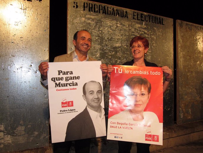 Pegada Carteles Candidatos PSOE