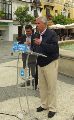 Javier Arenas, En Un Acto De Campaña En La Provincia De Cádiz