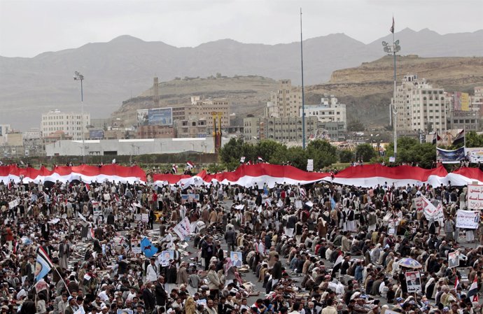 Manifestación En Yemen