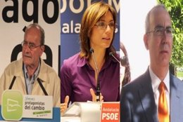 Candidatos A La Alcaldía De Málaga Por PP, PSOE E IU