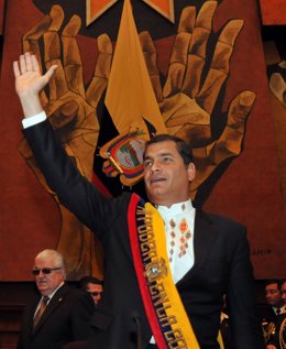 El Presidente De Ecuador, Rafael Correa.