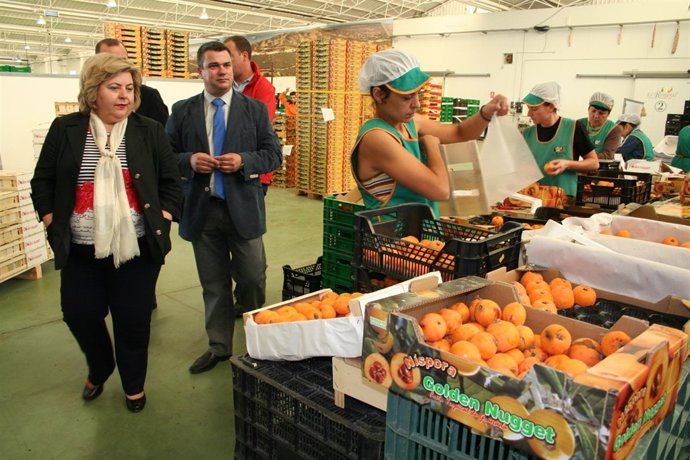 Aguilera Durante La Visita