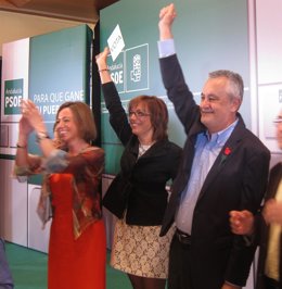 Griñán, Gámez Y Chacón En Málaga