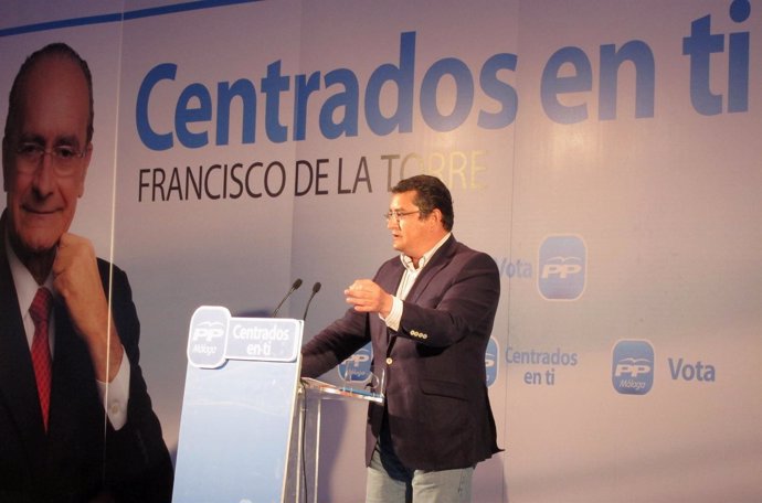 El Secretario General Del PP-A, Antonio Sanz, En Málaga