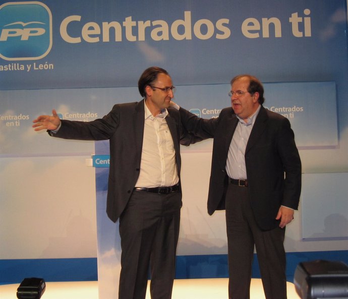 El Candidato Del PP En Palencia, Alfonso Polanco, Con Juan Vicente Herrer