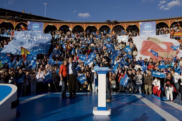 MARIANO RAJOY Y MARIA DOLORES DE  COSPEDAL EN TOLEDO