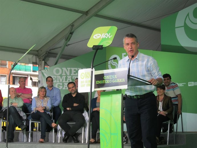 Iñigo Urkullu, En El Mitin De Getxo