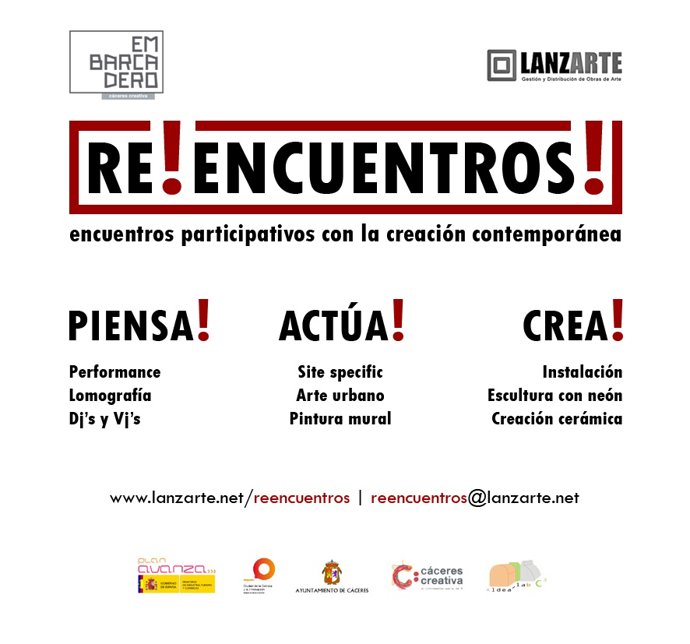 [Ndp] NACE 'REENCUENTROS, ENCUENTROS PARTICIPATIVOS CON LA CREACIÓN CONTEMPORÁNE