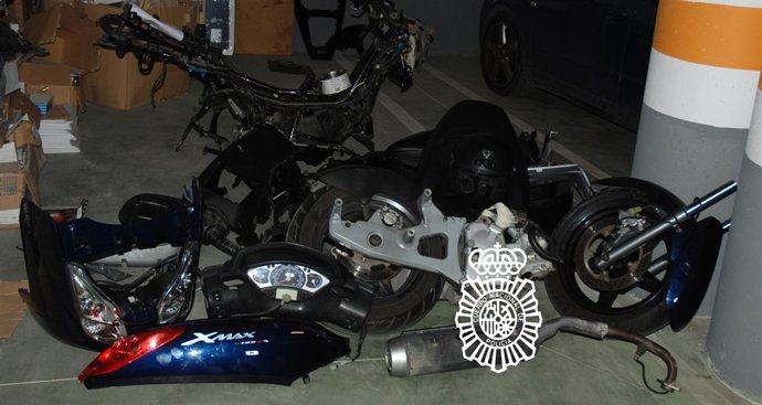 Foto De La Moto Desguazada