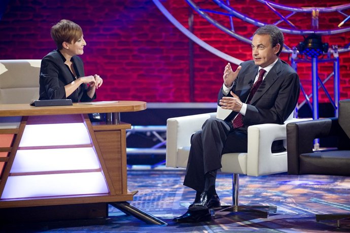 Zapatero, En Un Momento De La Entrevista Con Eva Hache