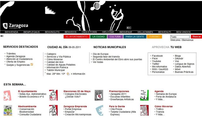 Página Web Del Ayuntamiento De Zaragoza 
