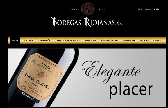 Página Web De Bodegas Riojanas 