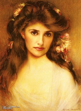 Penelope Cruz En Oleo De Epoca