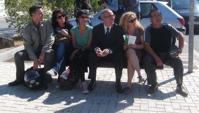 El candidato de IU a la Alcaldía de Málaga, Pedro Moreno Brenes