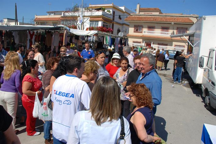Pedro Pacheco En Un Acto En Campaña Electoral.